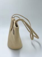 Bolsa de Cordão de Algodão Bege - Artesã Lucy - Imagem 2