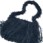 Bolsa de Pluma Preta – Tia Cida