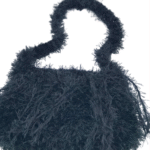 Bolsa de Pluma Preta – Artesã Cida Lopes - Imagem 3