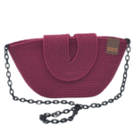 Bolsa de Cordão de Algodão Média Vinho - Artesã Lucy