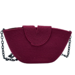 Bolsa de Cordão de Algodão Média Vinho - Artesã Lucy - Imagem 3