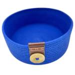 Cesto Azul P Cordão de Algodão - Artesã Lucy - Imagem 2
