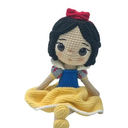 Branquinha de Neve Amigurumi - Artesã Adriana Souza