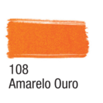 TINTA TECIDO ACRILEX 37ML FLUOR AM OURO 108