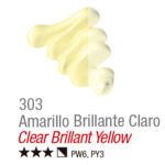 TINTA OIL COLORS ACRILEX 20 ML AMARELO BRILHANTE CLARO 303