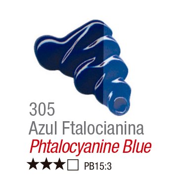 TINTA OIL COLORS ACRILEX 20 ML AZUL FTALOCIANINA 305