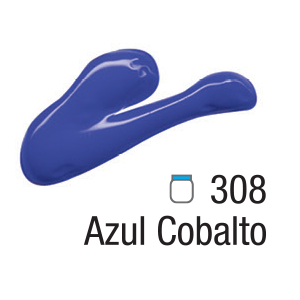 TINTA ACRYLIC COLORS 20ML AZUL COBALTO 308