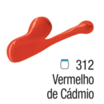 TINTA ACRYLIC COLORS 20ML VERMELHO DE CADMIO 312
