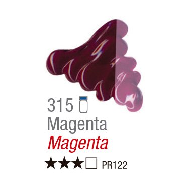 TINTA OIL COLORS ACRILEX 20 ML MAGENTA 315