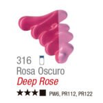 TINTA OIL COLORS ACRILEX 20 ML ROSA ESCURO 316