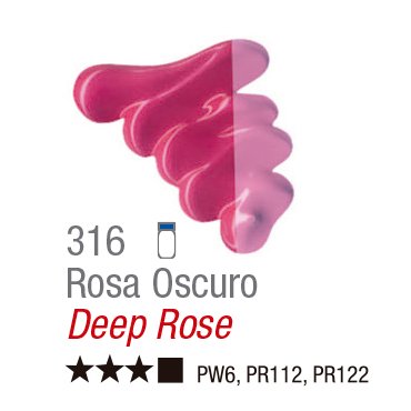 TINTA OIL COLORS ACRILEX 20 ML ROSA ESCURO 316