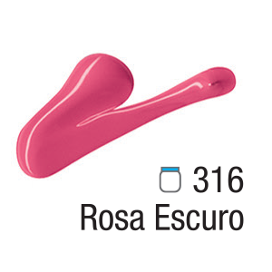 TINTA ACRYLIC COLORS 20ML ROSA ESCURO 316