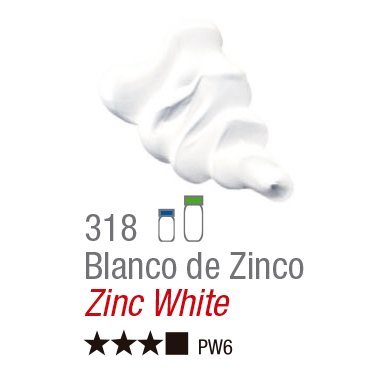 TINTA OIL COLORS ACRILEX 20 ML BRANCO DE ZINCO 318