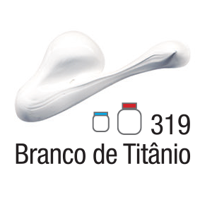 TINTA ACRYLIC COLORS 20ML BRANCO DE TITANEO 319