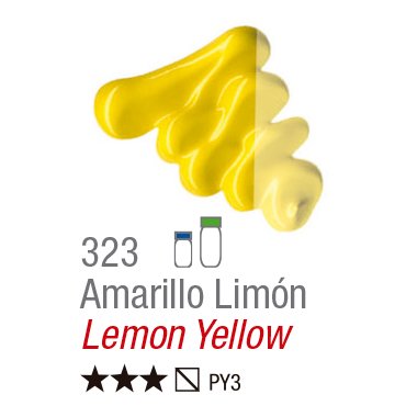 TINTA OIL COLORS CLASSIC 37ML ACRILEX AMARELO LIMAO 323