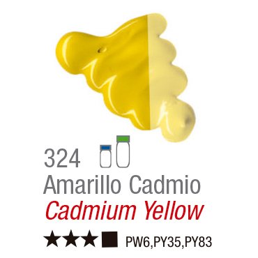 TINTA OIL COLORS CLASSIC 37ML ACRILEX AMARELO DE CADMIO 324