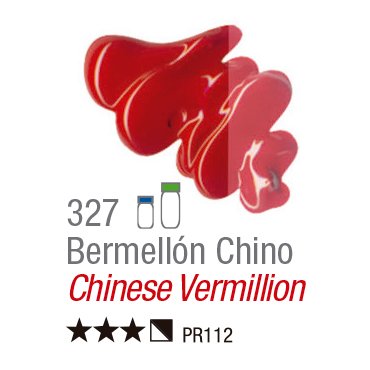 TINTA OIL COLORS ACRILEX 20 ML VERMELHO CHINES 327