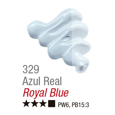 TINTA OIL COLORS ACRILEX 20 ML AZUL REAL 329