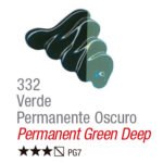 TINTA OIL COLORS ACRILEX 20 ML VERDE PERMANENTE ESCURO 332