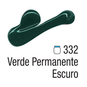 TINTA ACRYLIC COLORS 20ML VERDE PERMANENTE CLARO 332