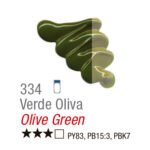 TINTA OIL COLORS CLASSIC 37ML ACRILEX VERDE OLIVA 334