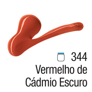 TINTA ACRYLIC COLORS 20ML VERMELHO DE CADMIO ESCURO 344
