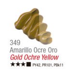 TINTA OIL COLORS ACRILEX 20 ML AMARELO OCRE OURO 349