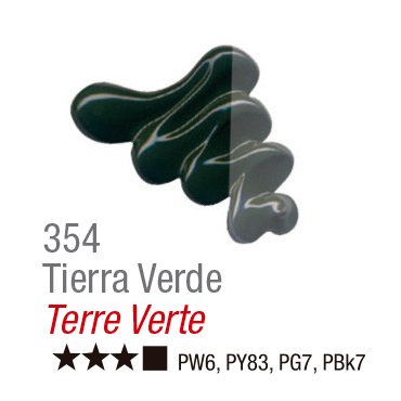 TINTA OIL COLORS ACRILEX 20 ML TERRA VERDE 354