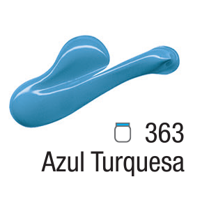 TINTA ACRYLIC COLORS 20ML AZUL TURQUESA 363