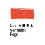 TINTA TECIDO ACRILEX 37ML VERMELHO FOGO 507