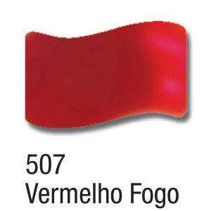VERNIZ VITRAL ACRILEX 37ML VERMELHO FOGO 507