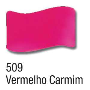 VERNIZ VITRAL ACRILEX 37ML VERMELH CARMIM 509