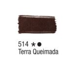 TINTA TECIDO ACRILEX 37ML TERRA QUEIMADA 514