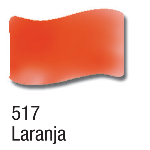 VERNIZ VITRAL ACRILEX 37ML LARANJA 517