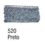 TINTA TECIDO ACRILEX 37ML METALICA PRETO 520