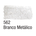 TINTA TECIDO ACRILEX 37ML METALICA BRANCO 562