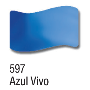 VERNIZ VITRAL ACRILEX 37ML AZUL VIVO 597