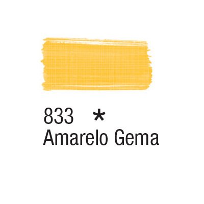 TINTA TECIDO ACRILEX 37ML AMARELO GEMA 833