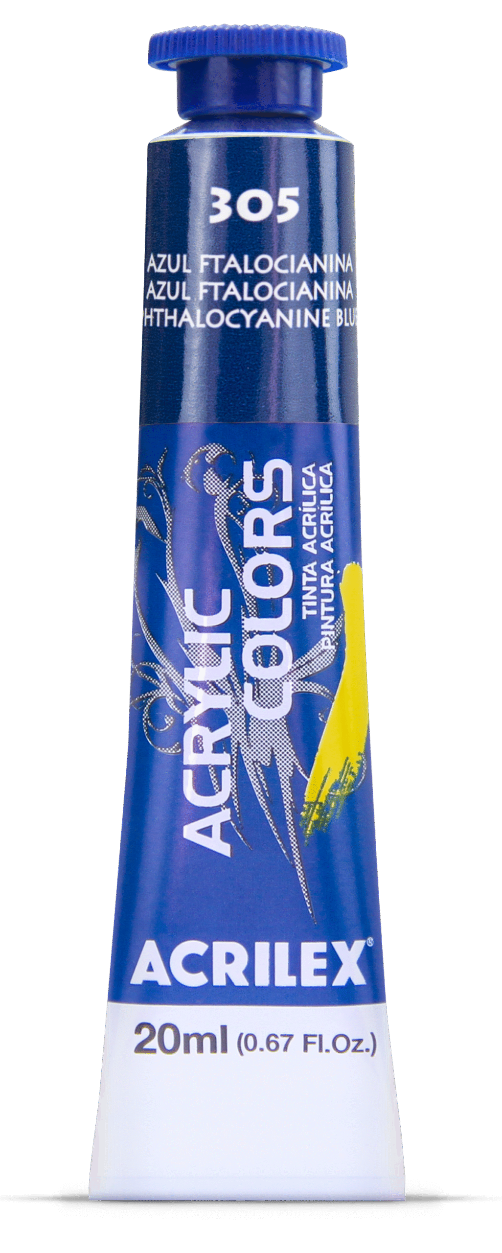 TINTA ACRYLIC COLORS 20ML AZUL FTALOCIANINA 305