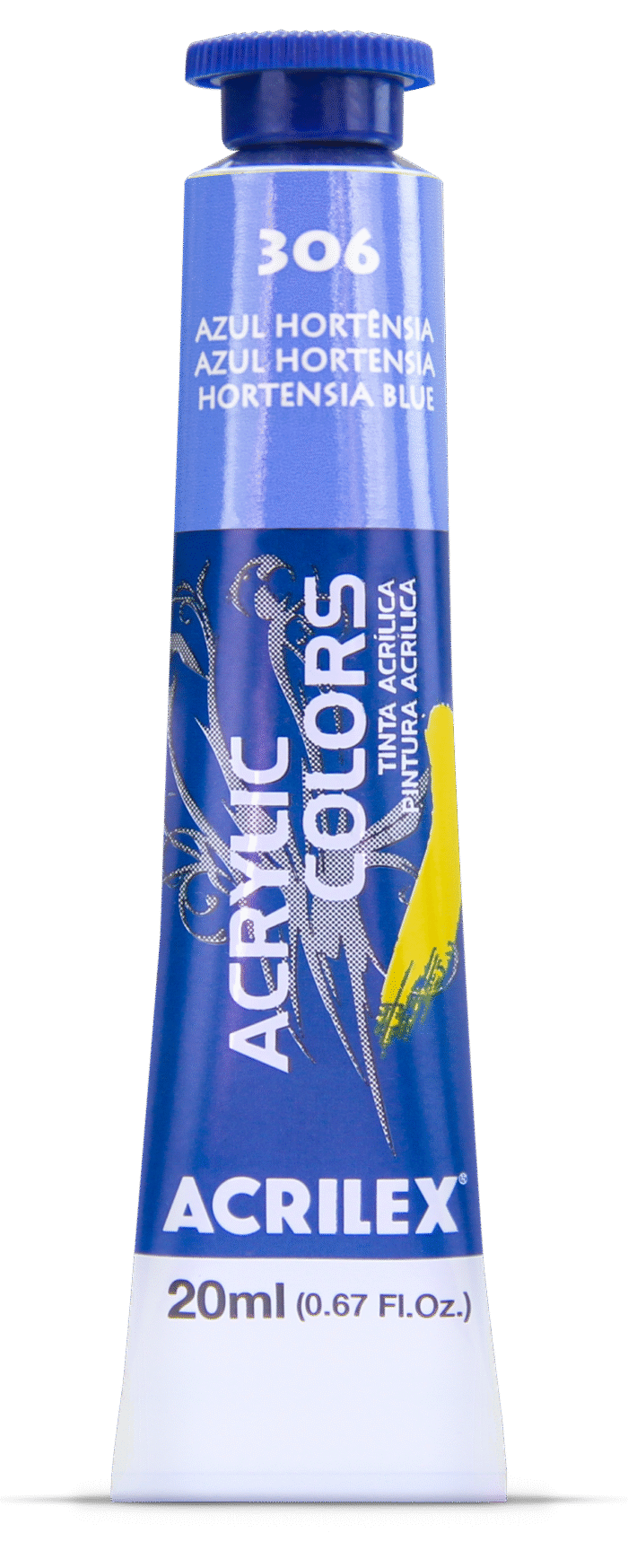 TINTA ACRYLIC COLORS 20ML AZUL HORTENSIA 306