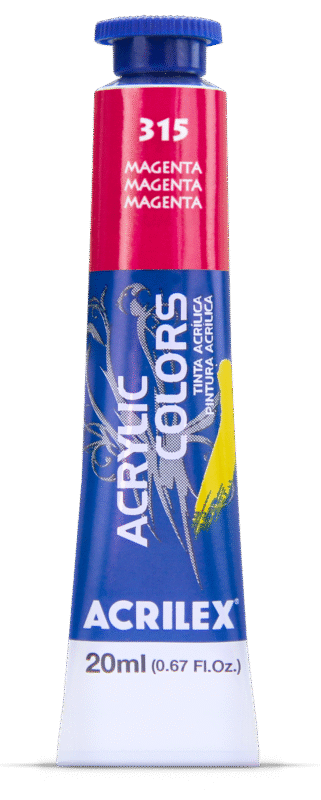 TINTA ACRYLIC COLORS 20ML MAGENTA 315