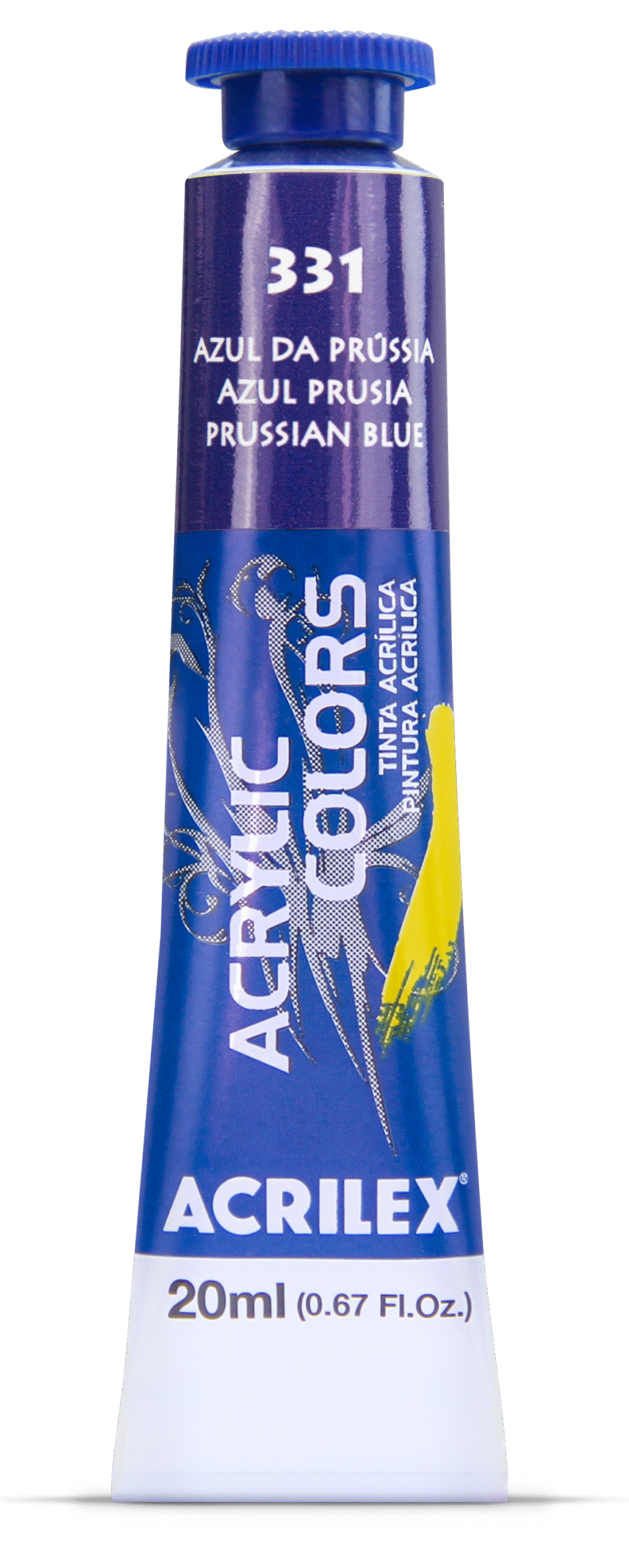 TINTA ACRYLIC COLORS 20ML AZUL DA PRUSSIA 331