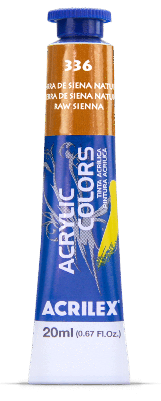 TINTA ACRYLIC COLORS 20ML TERRA DE SIENA NATURAL 336
