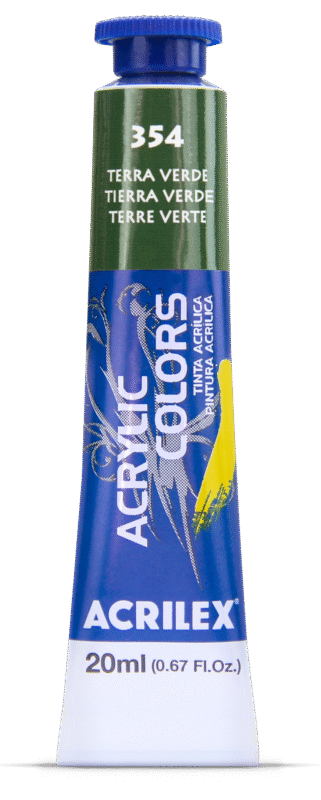 TINTA ACRYLIC COLORS 20ML TERRA VERDE 354