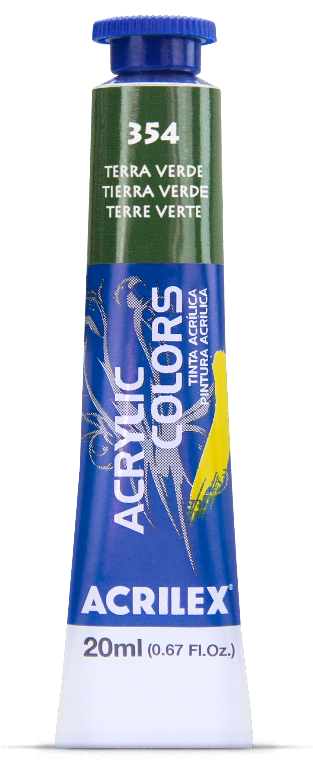 TINTA ACRYLIC COLORS 20ML TERRA VERDE 354
