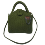 Bolsa Cordão de Algodão Verde Militar - Artesã Lucy - Imagem 2