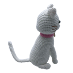 Gatinha Amigurumi Branco e Rosa - Artesã Maria Aparecida - Imagem 2