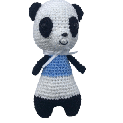 Urso Panda Amigurumi - Artesã Maria Aparecida