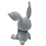 Coelhinha Amigurumi Branco e Rosa - Artesã Maria Aparecida - Imagem 3