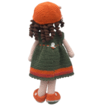 Boneca Amigurumi Vestido Verde - Artesã Maria Aparecida - Imagem 3